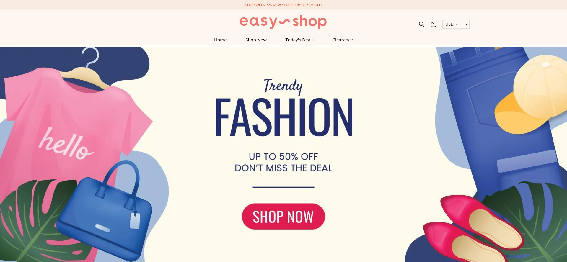 Website screenshot of Uyqsfashion.shop
