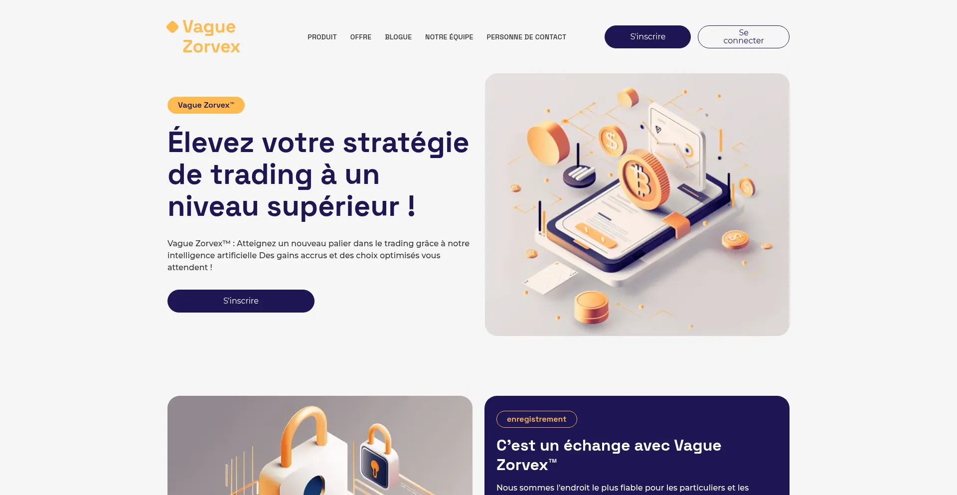 Website screenshot of Vague-zorvex.com