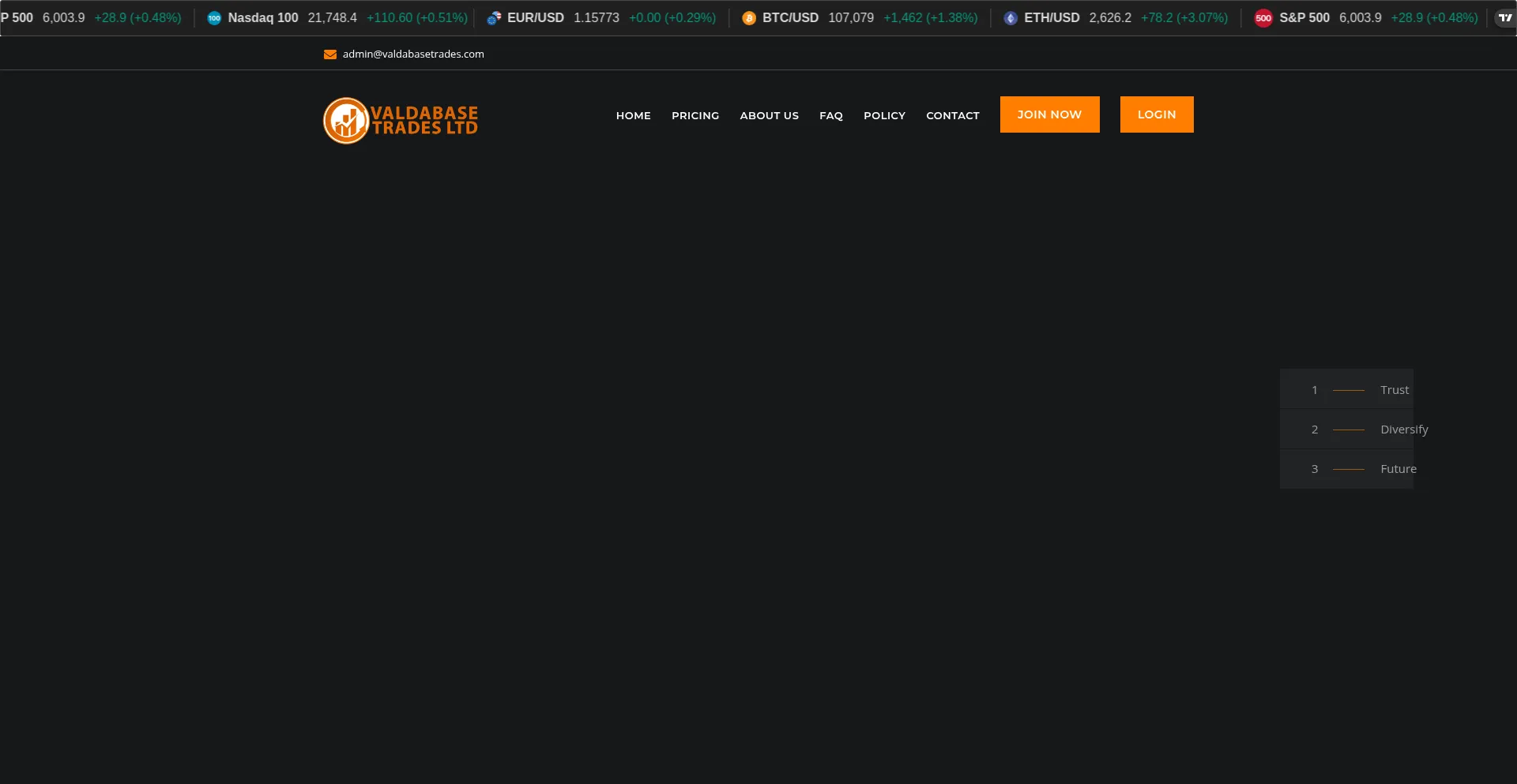 Valdabasetrades.com Screenshot