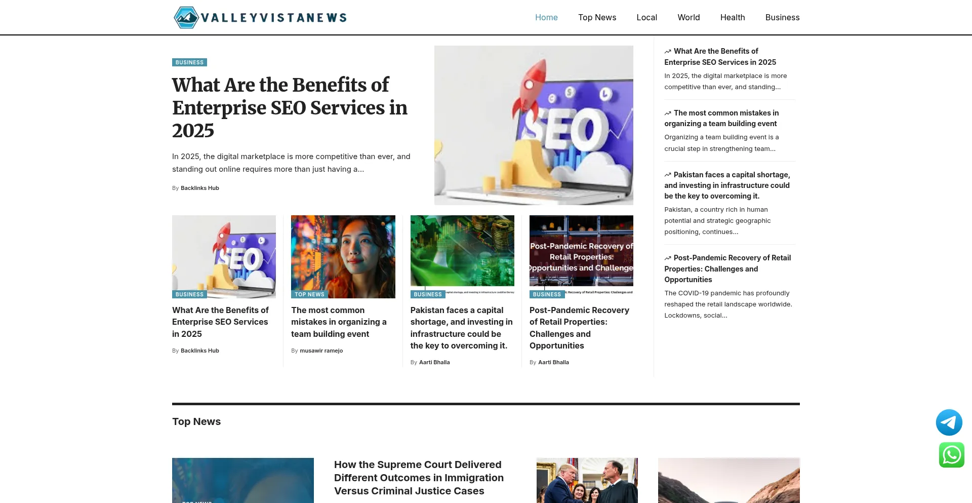 Valleyvistanews.com Screenshot