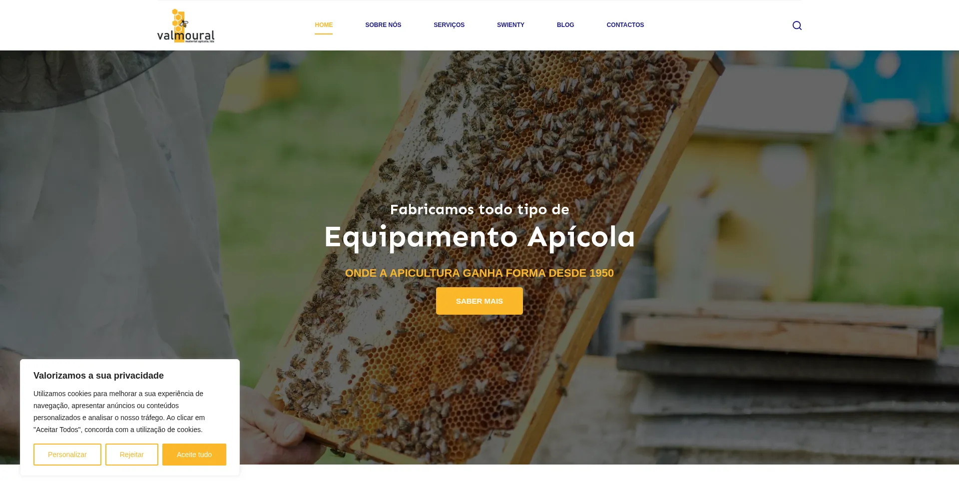 Website screenshot of Valmoural.com