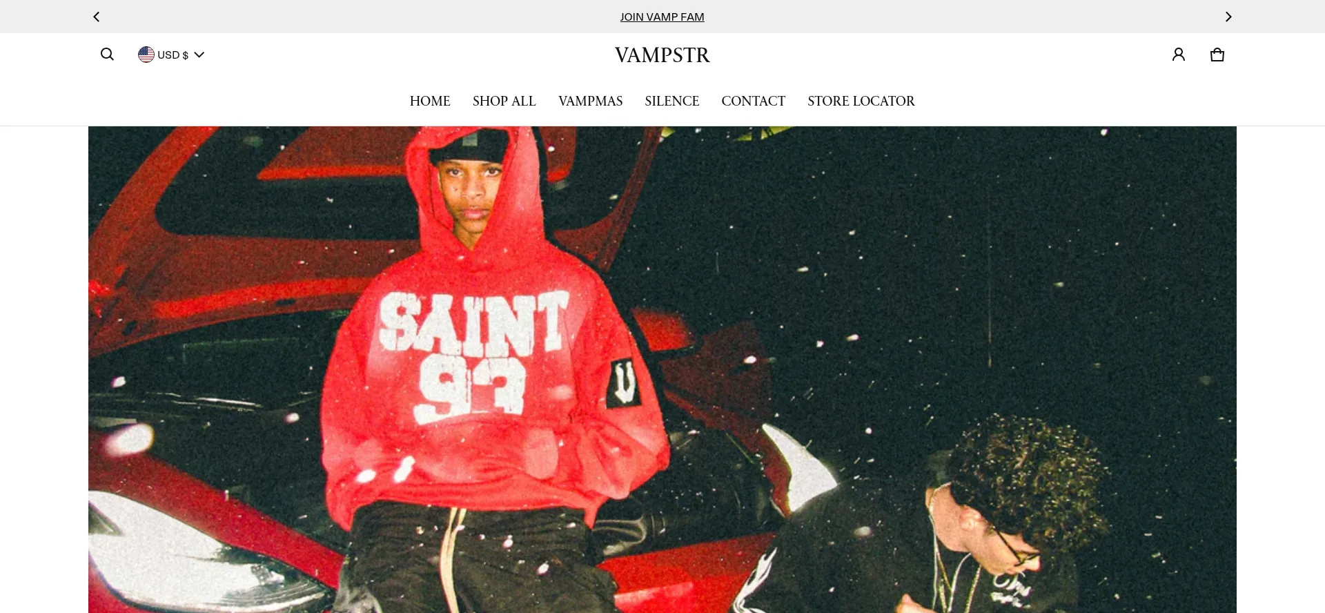 Website screenshot of Vampstr.com