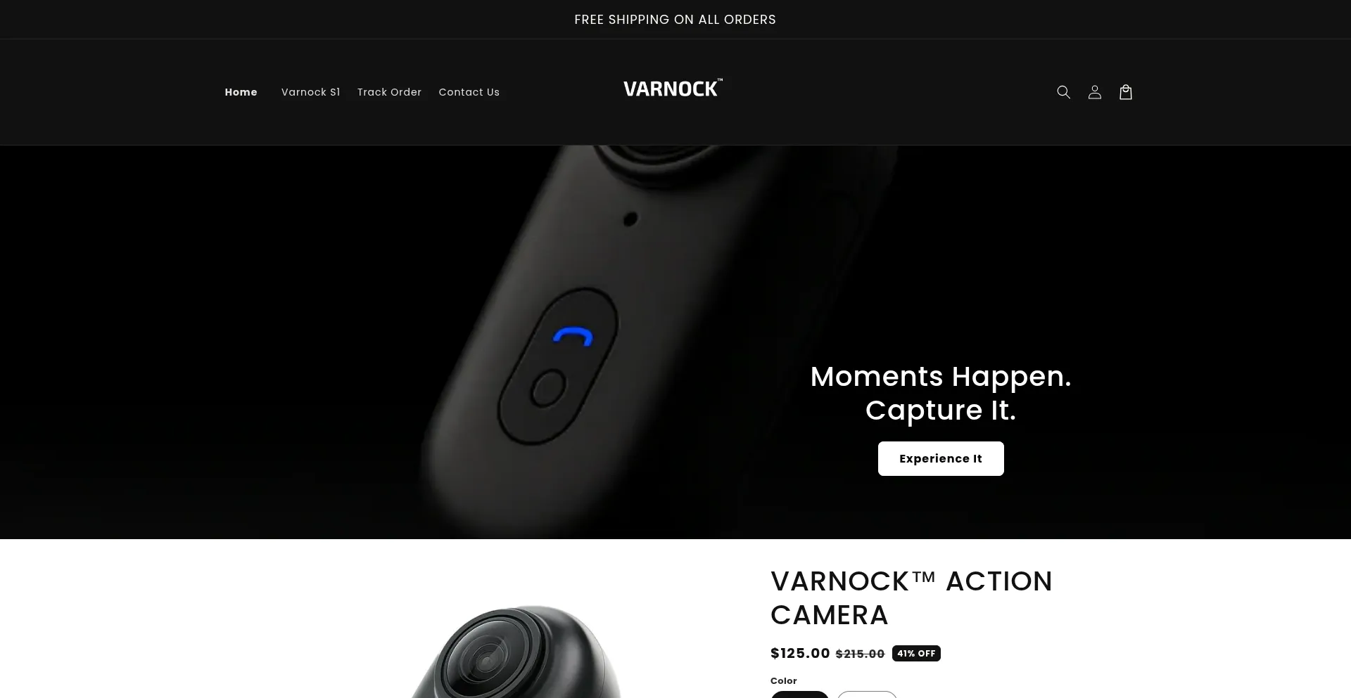 Website screenshot of Varnock.com