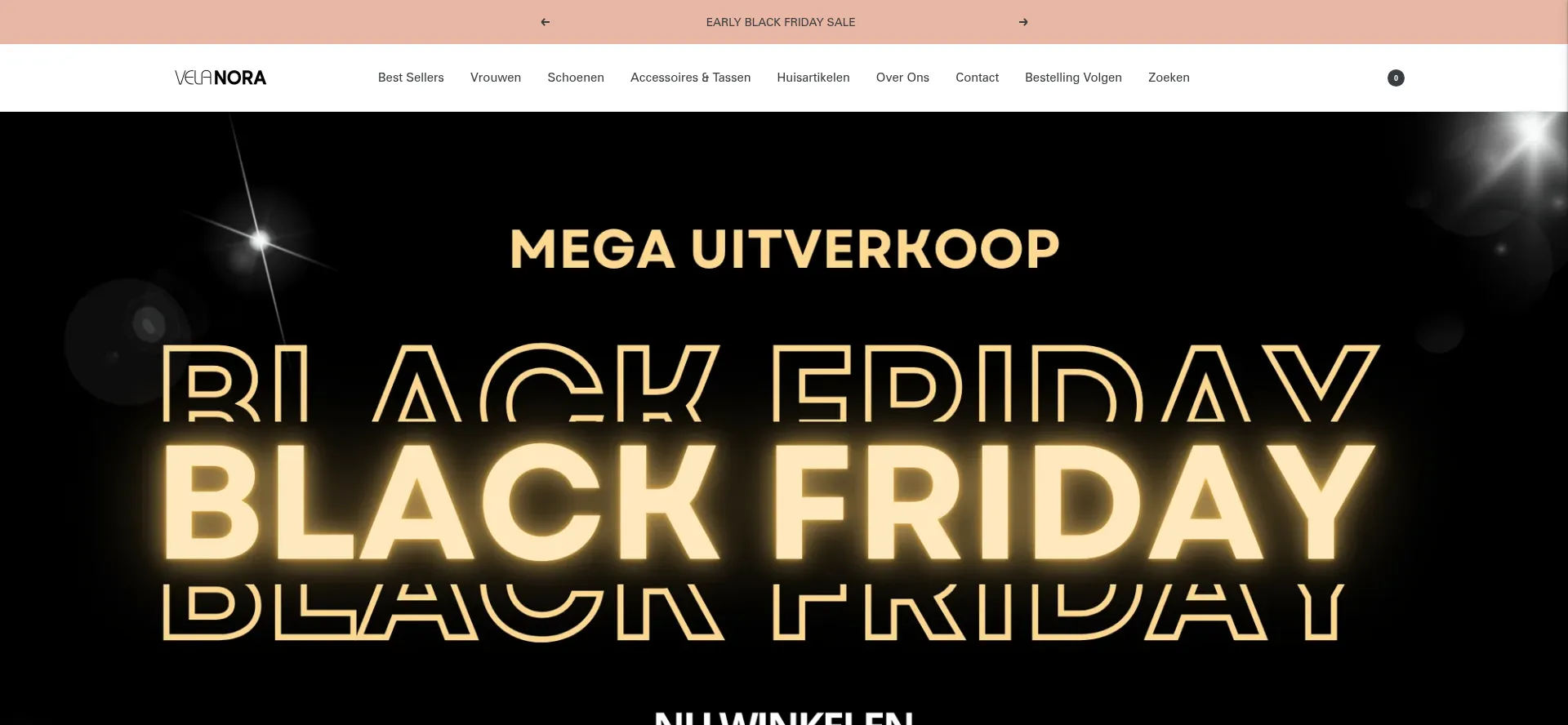 Website screenshot of Velanora.nl