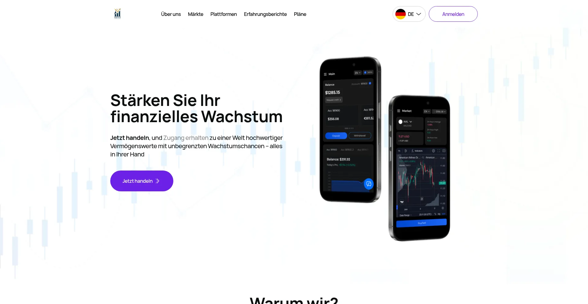 Vertex-market.com Screenshot