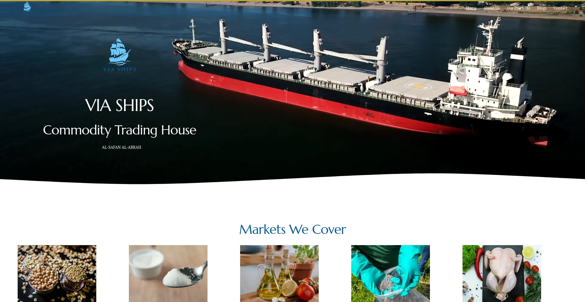 Viaships.co Screenshot
