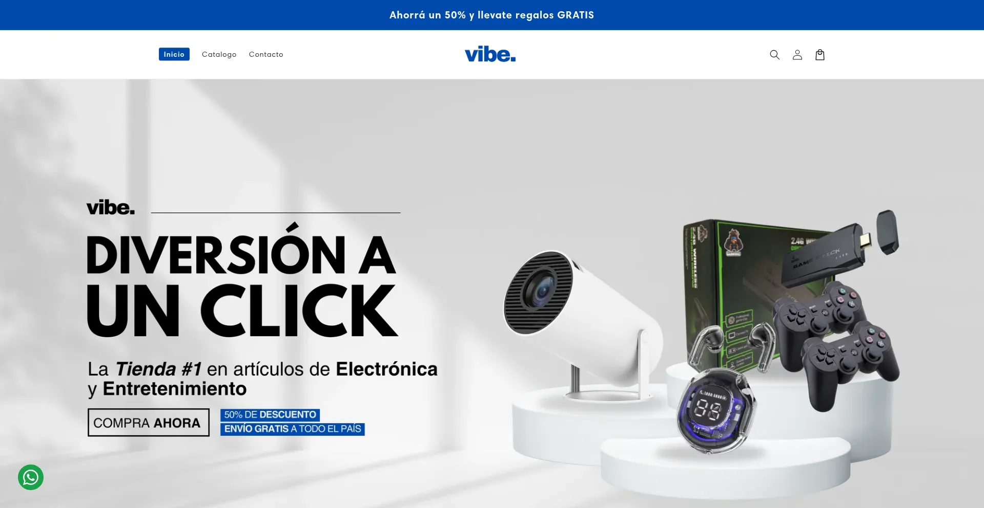 Website screenshot of Vibearg.co