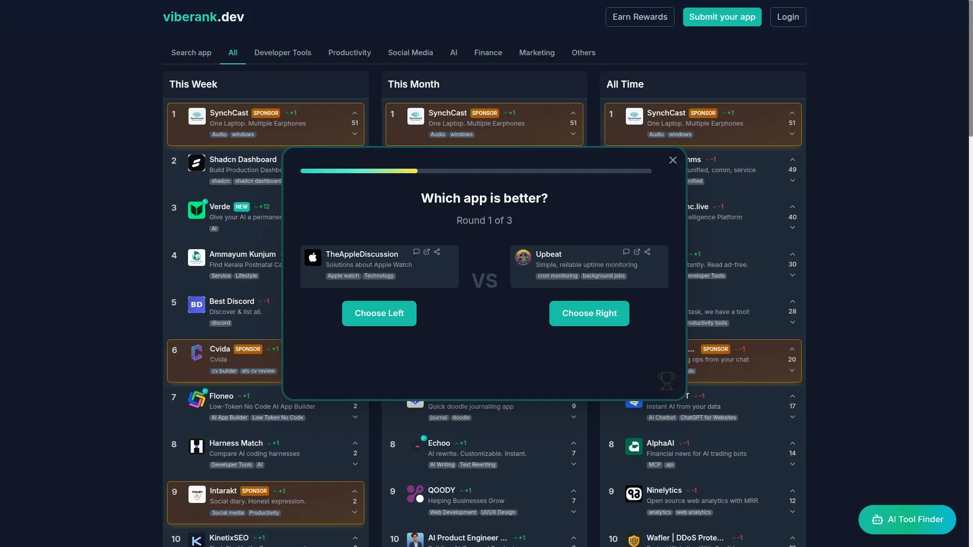 Viberank.dev