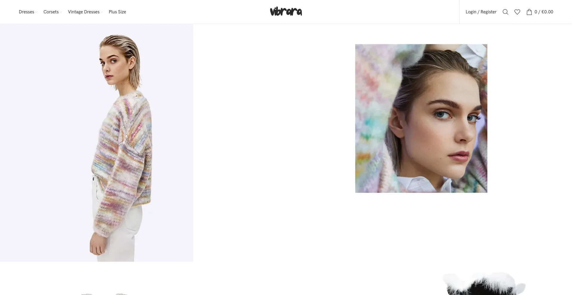 Website screenshot of Vibrara.com