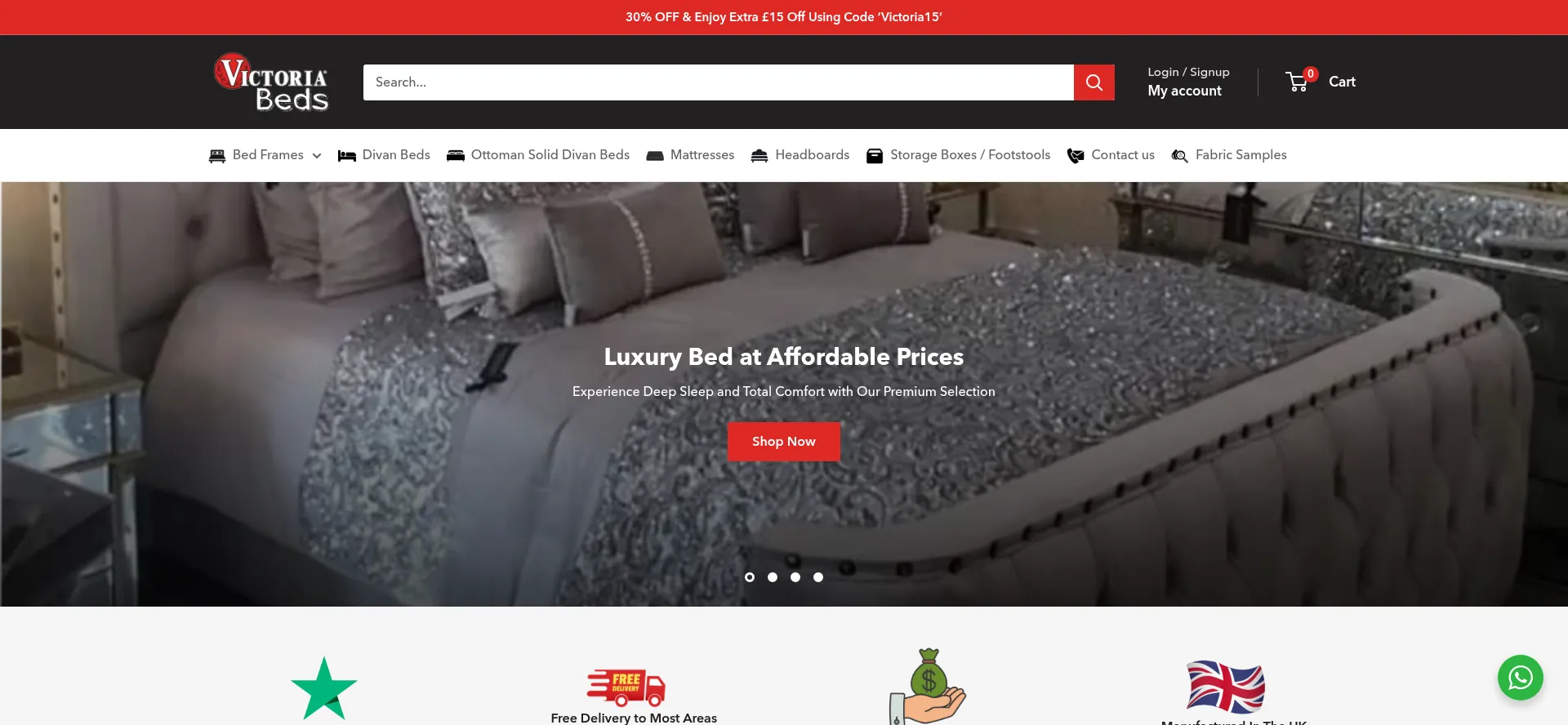 Victoriabeds.co.uk Screenshot