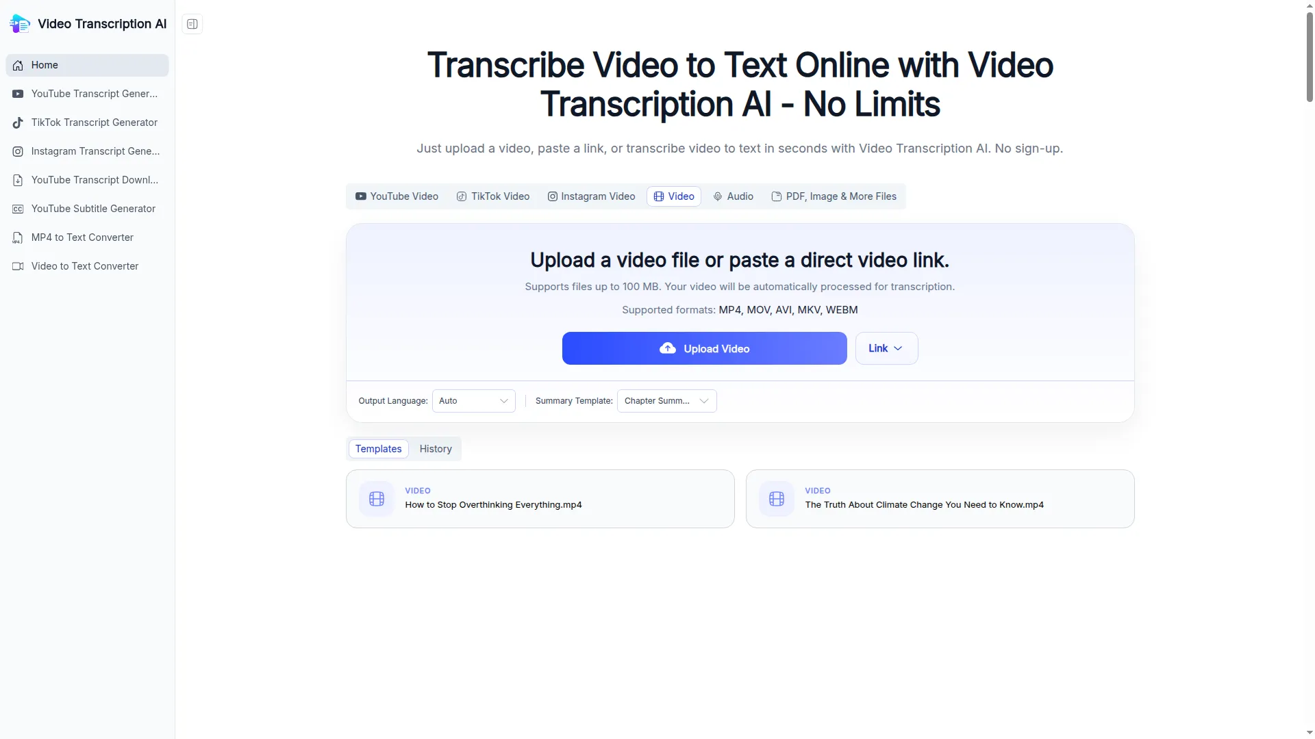 Videotranscription.ai