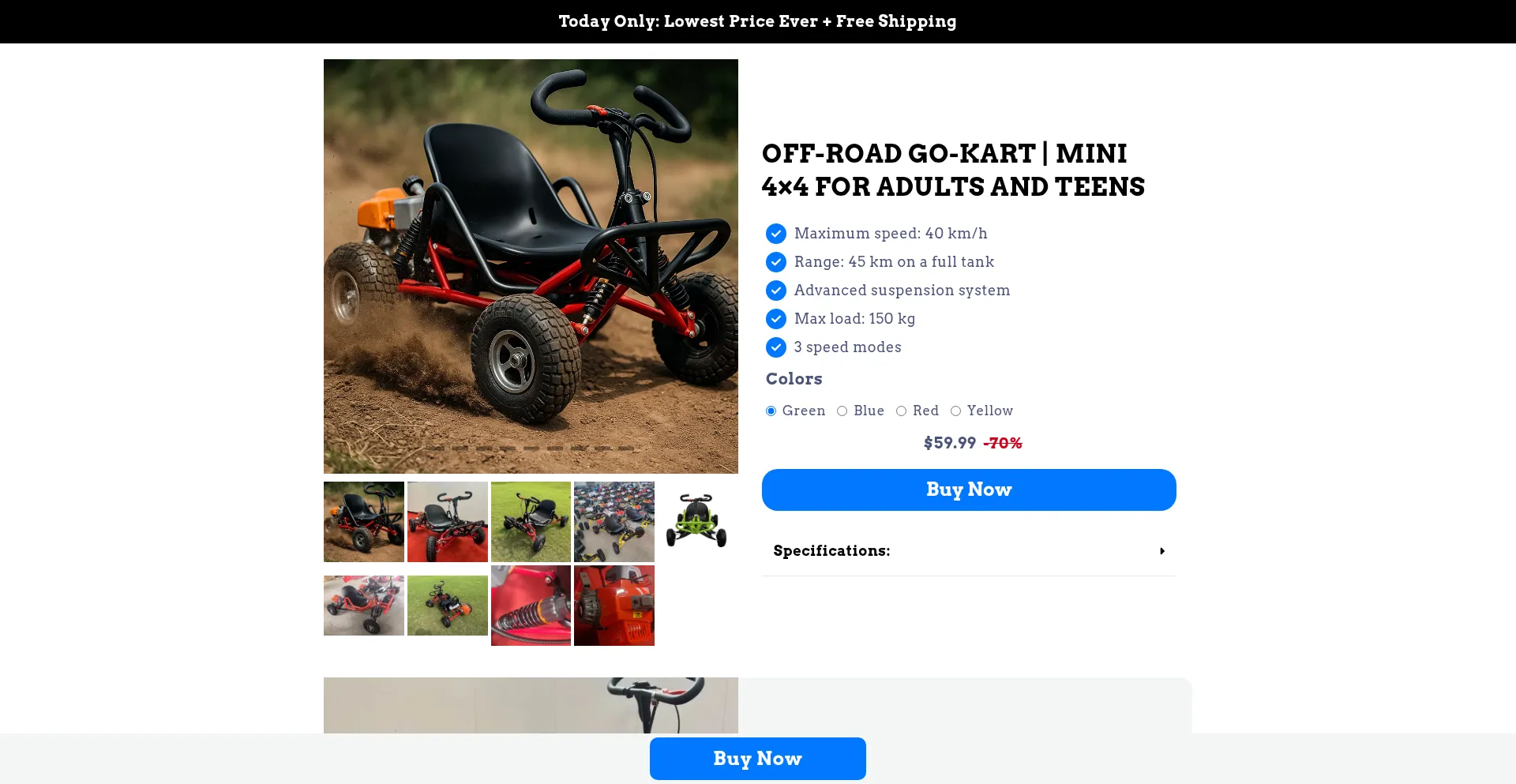 Website screenshot of Viorixshop.com
