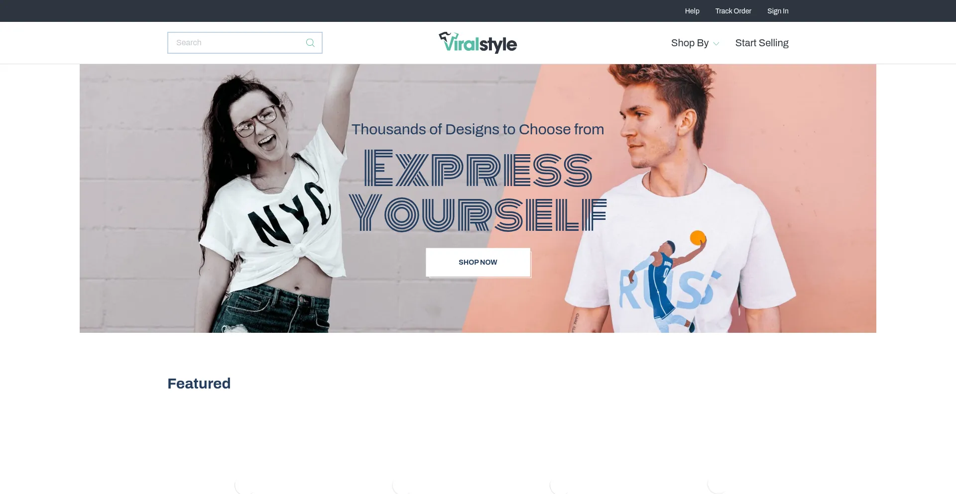 Website screenshot of Viralstyle.com