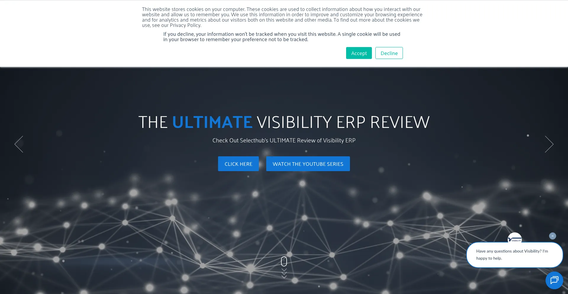 Website screenshot of Visibility.com