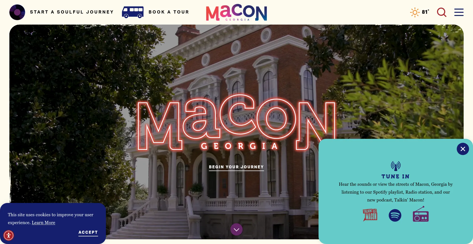 Visitmacon.org Screenshot