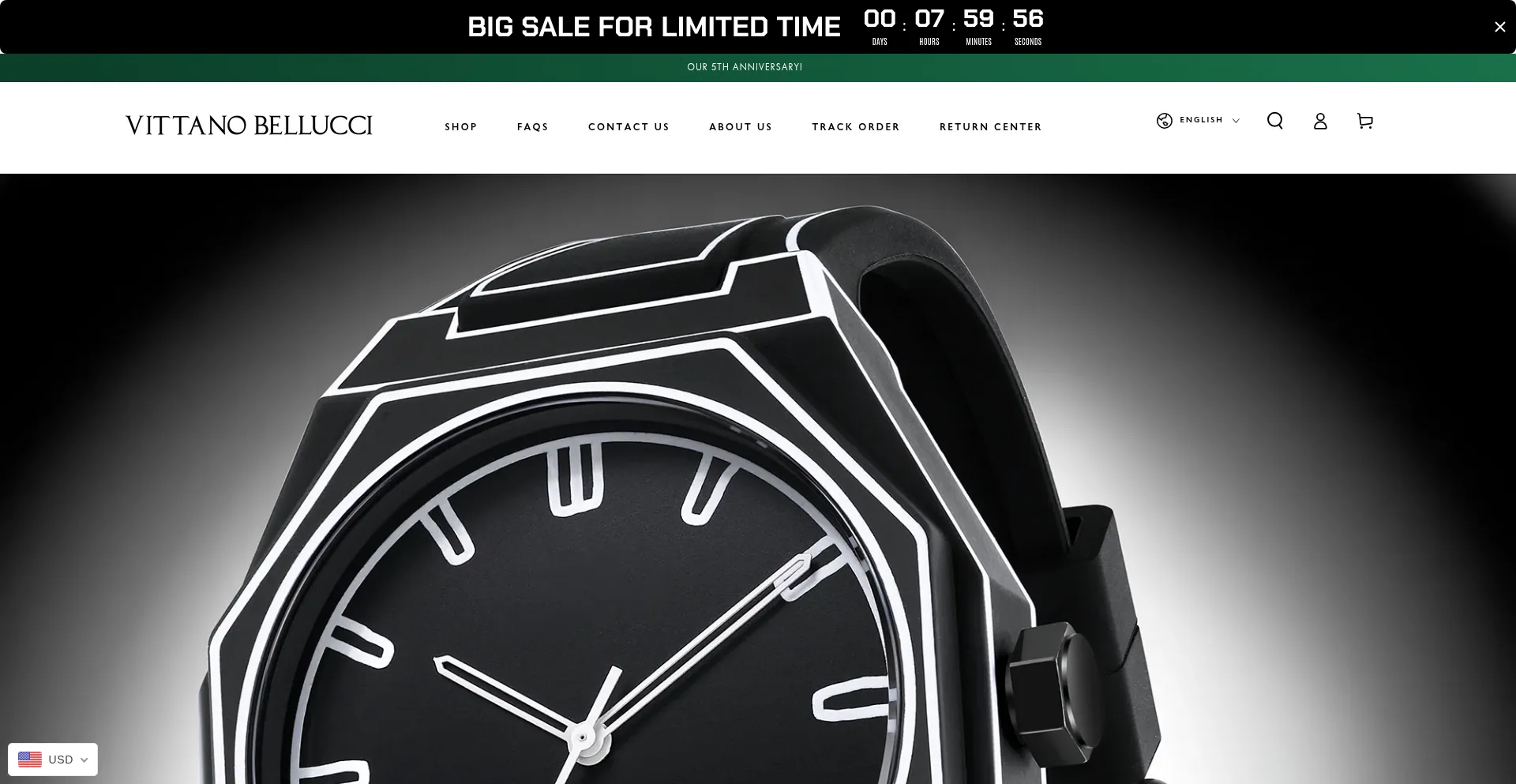 Website screenshot of Vittanobellucci.com