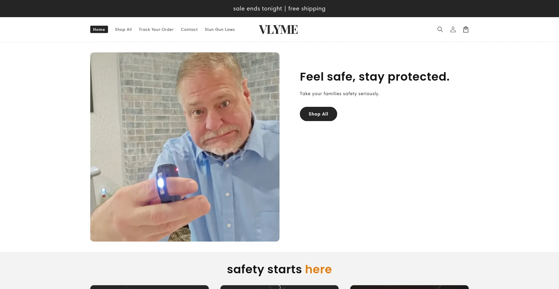 Website screenshot of Vlyme.com