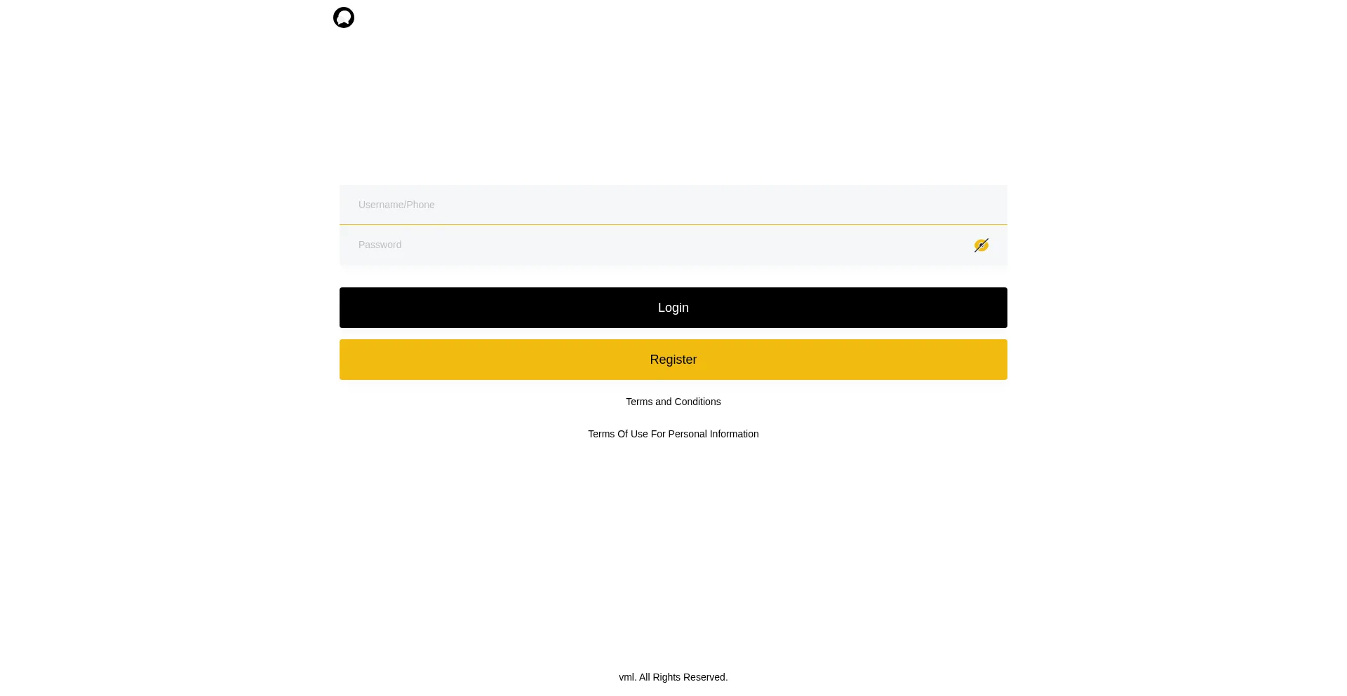 Website screenshot of Vml-pro.life
