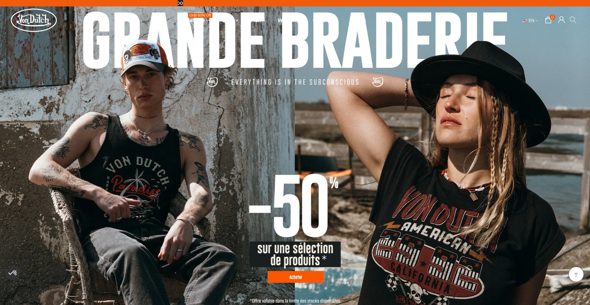 Website screenshot of Vondutch.fr