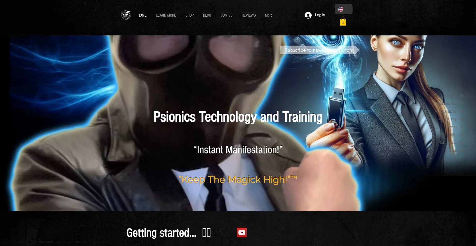 Website screenshot of Vrilock.com