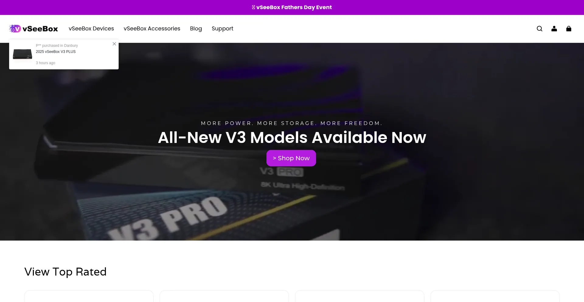Website screenshot of Vseebox.site