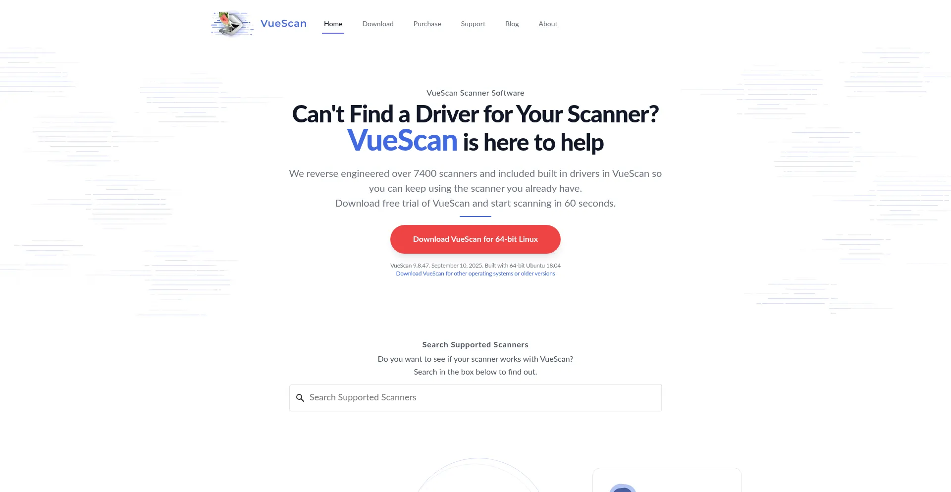 Vuescan.com Screenshot