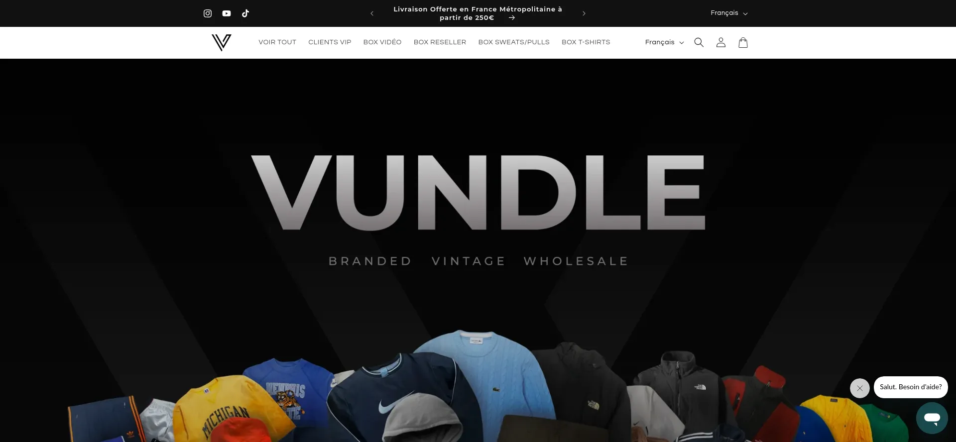 Website screenshot of Vundle.io