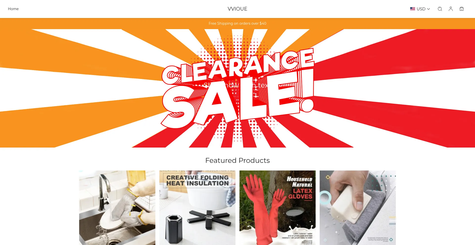 Website screenshot of Vvioue.com