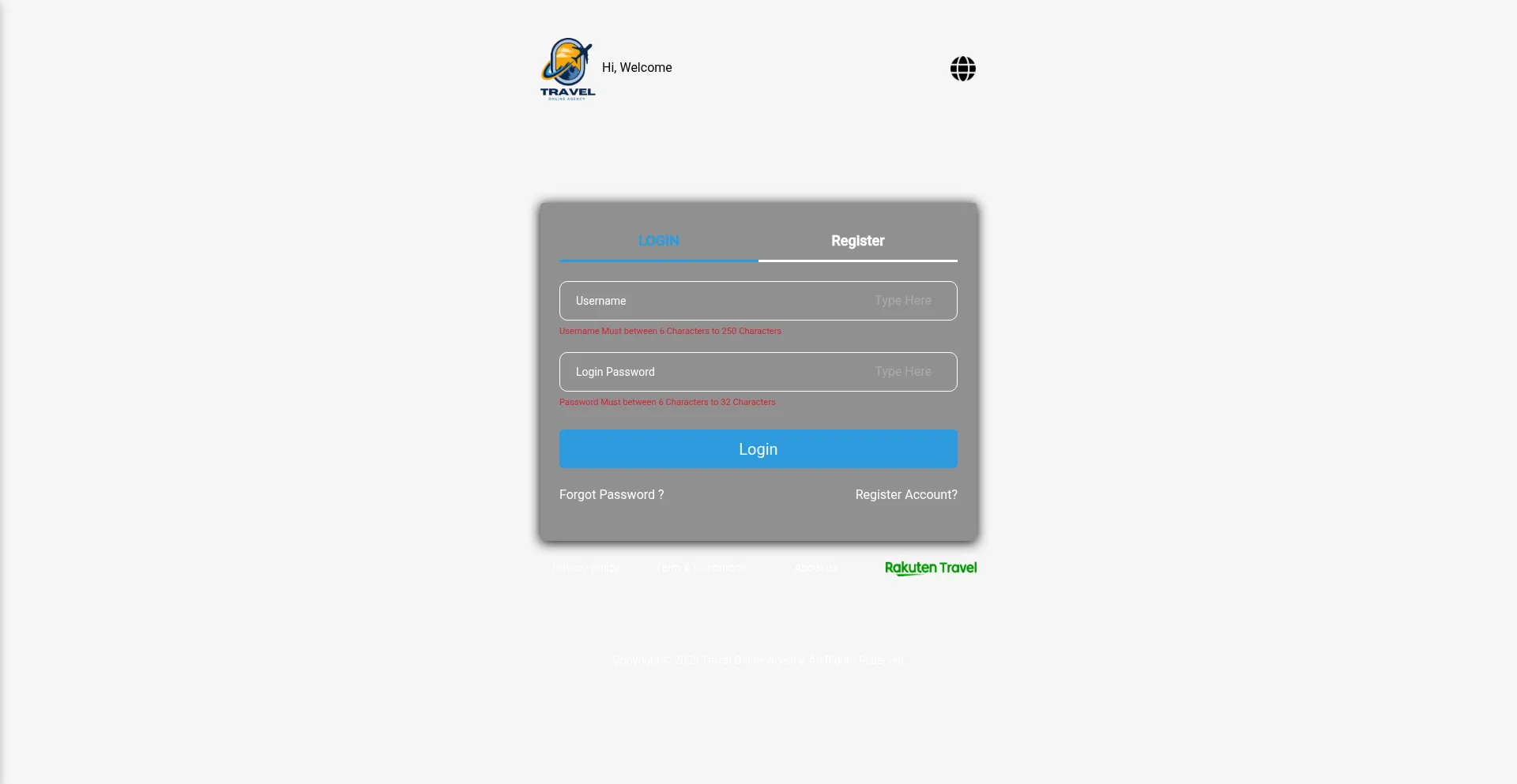 Vviponlinestravelagencys.cc Screenshot