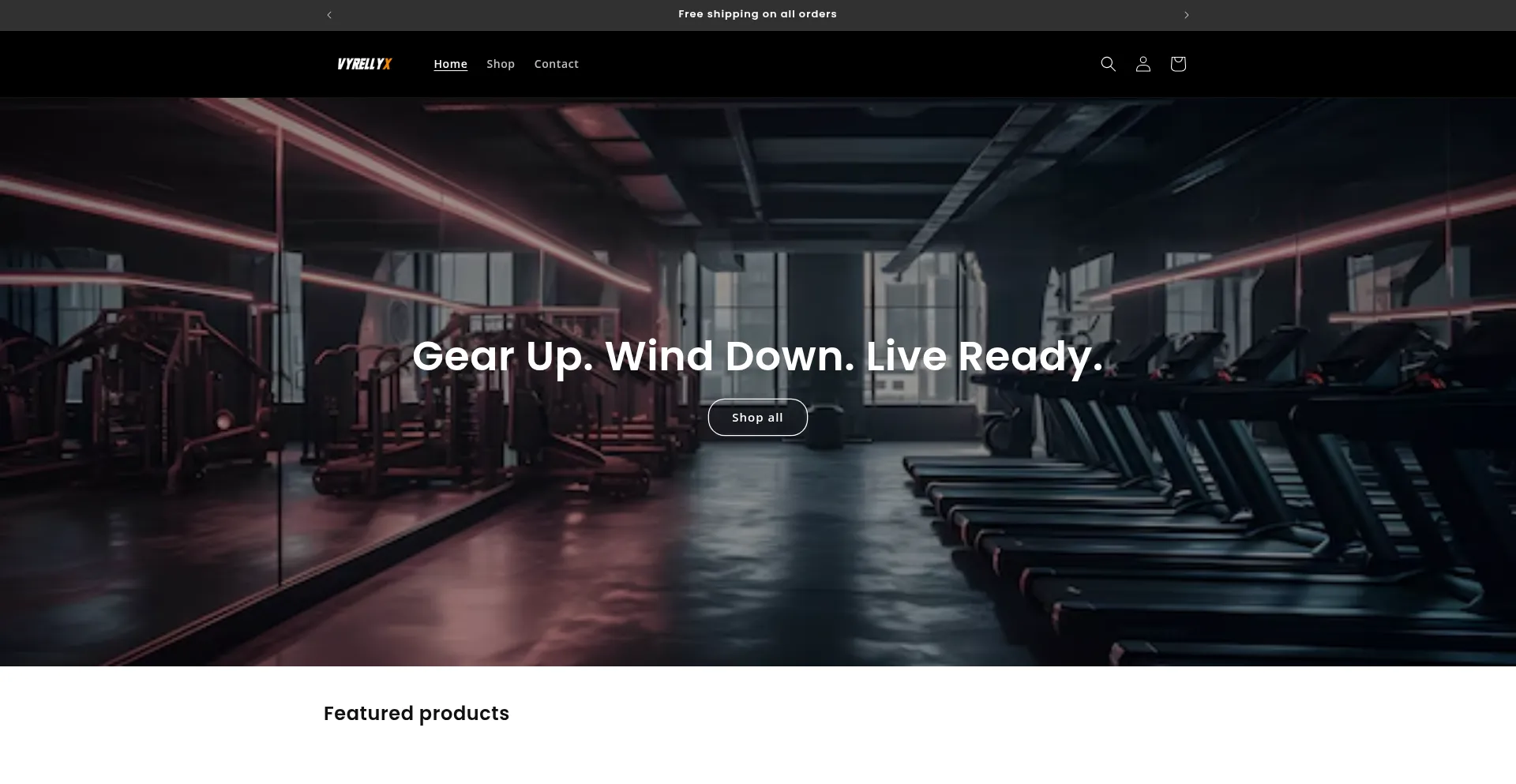 Website screenshot of Vyrellyx.com