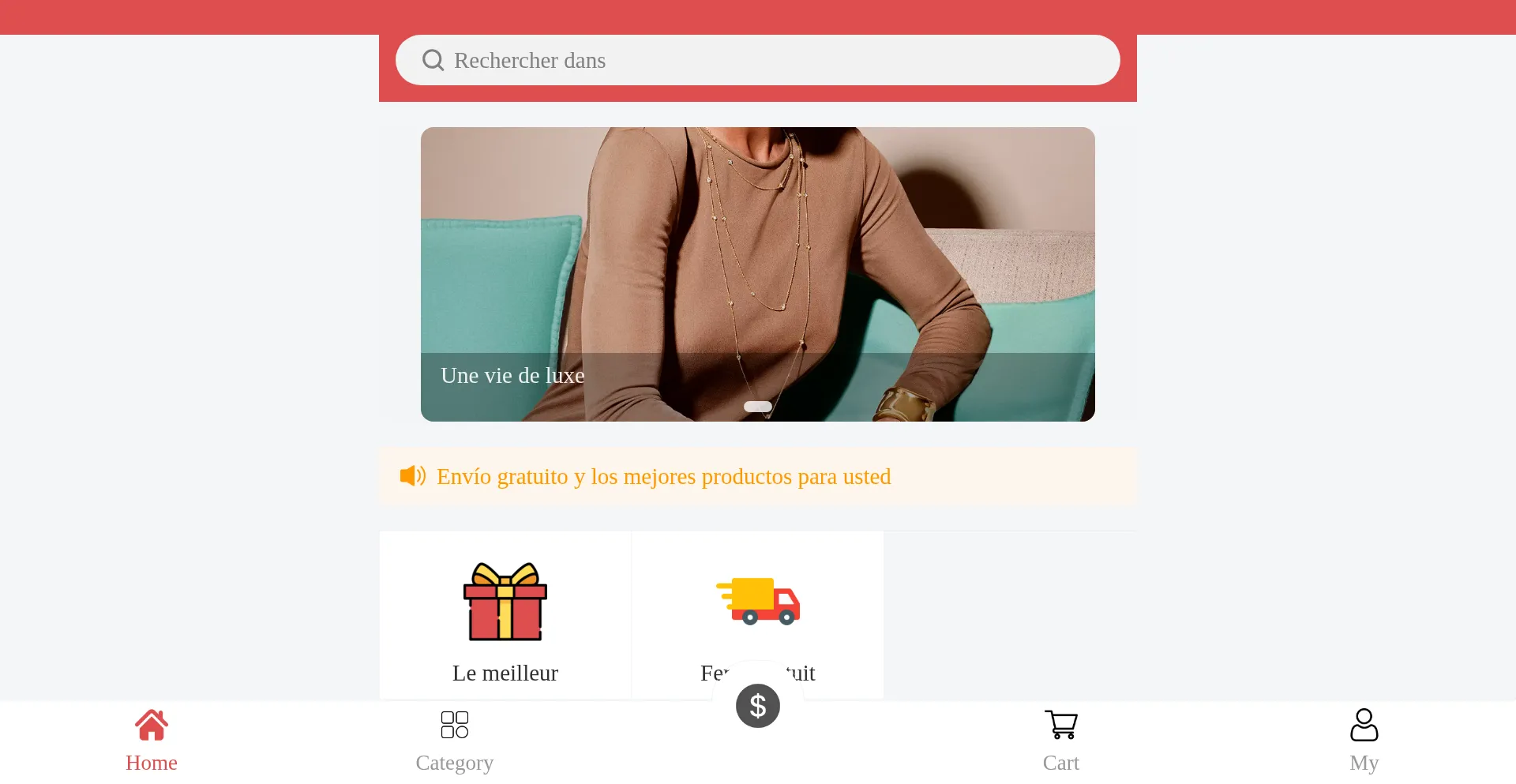 Website screenshot of Walmefr.shop