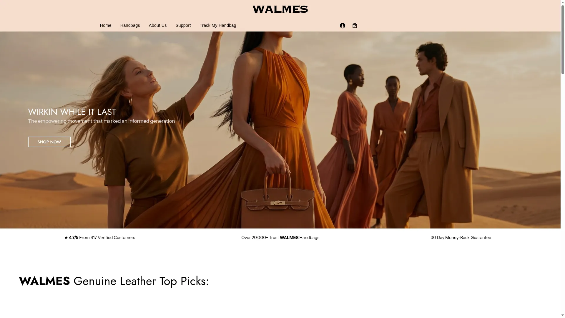 Walmeshandbags.com