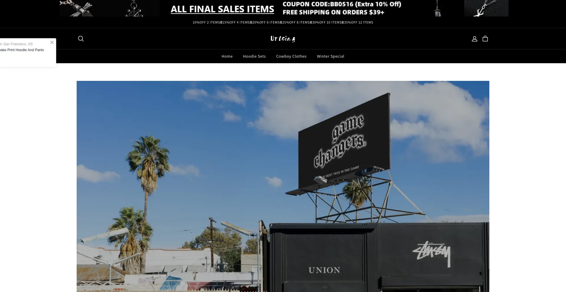 Website screenshot of Wanville.com