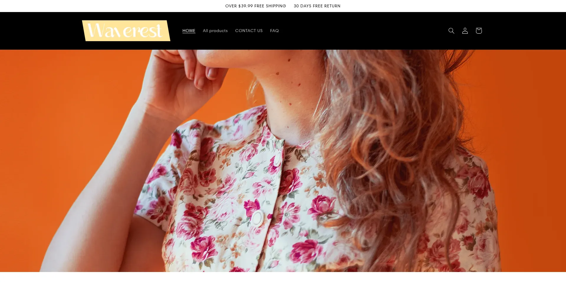 Website screenshot of Waverest.com