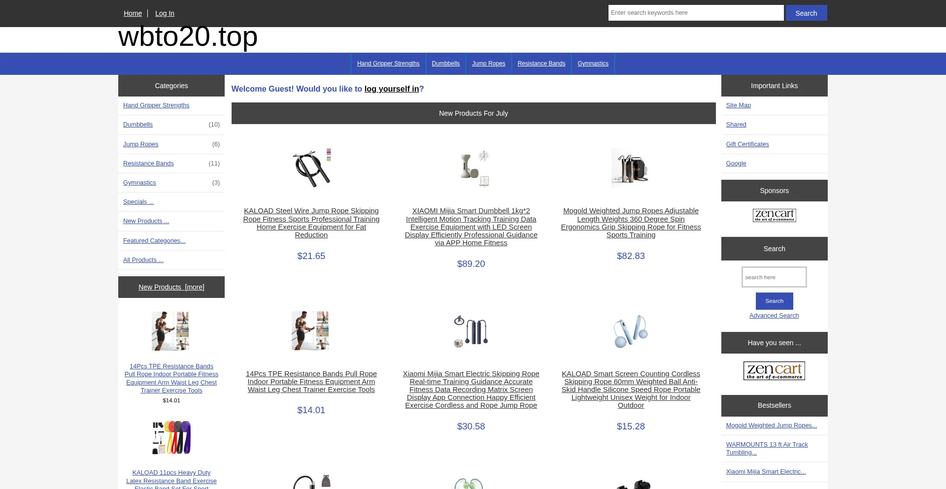 Website screenshot of Wbto20.top