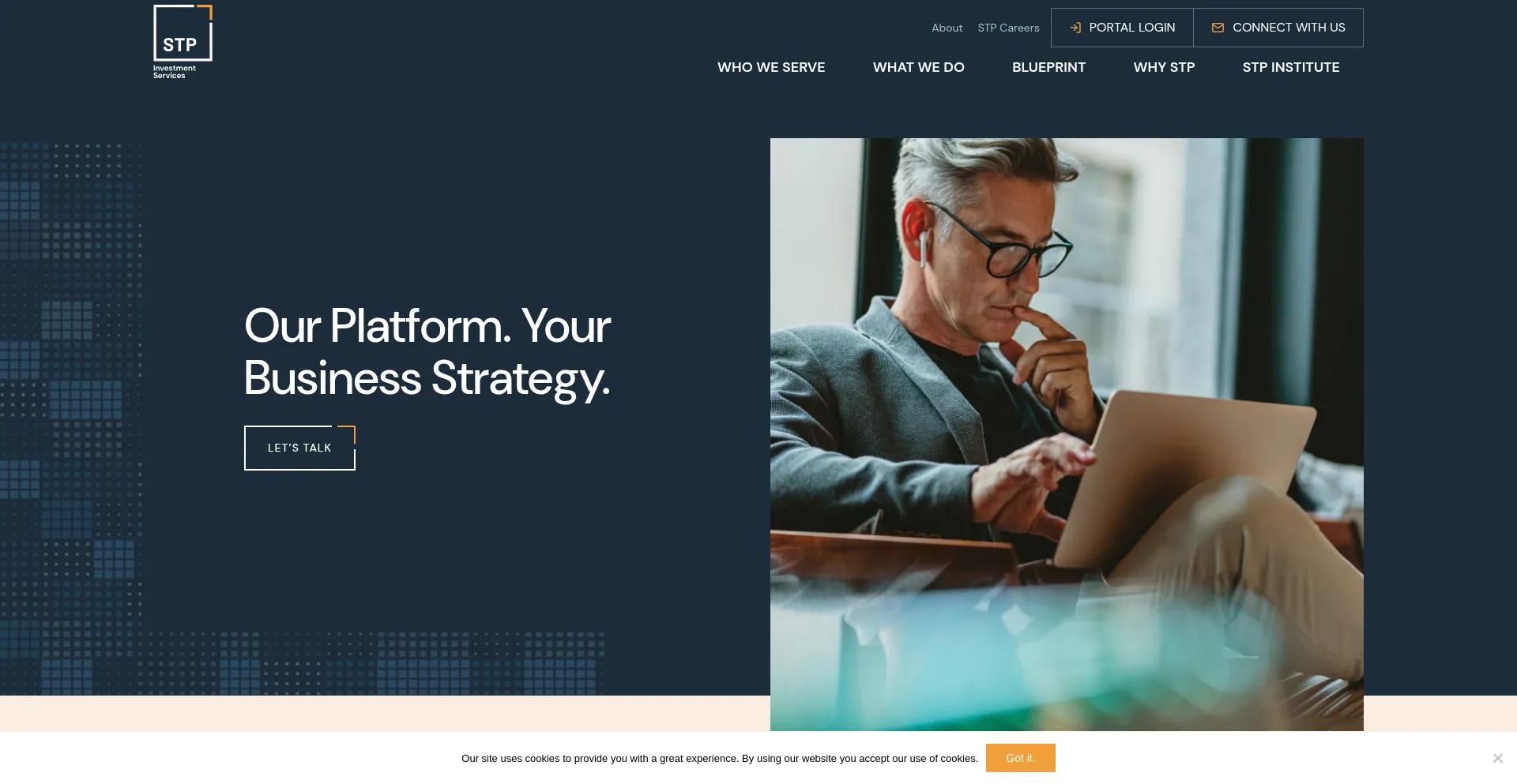 Website screenshot of Wealthsite.com
