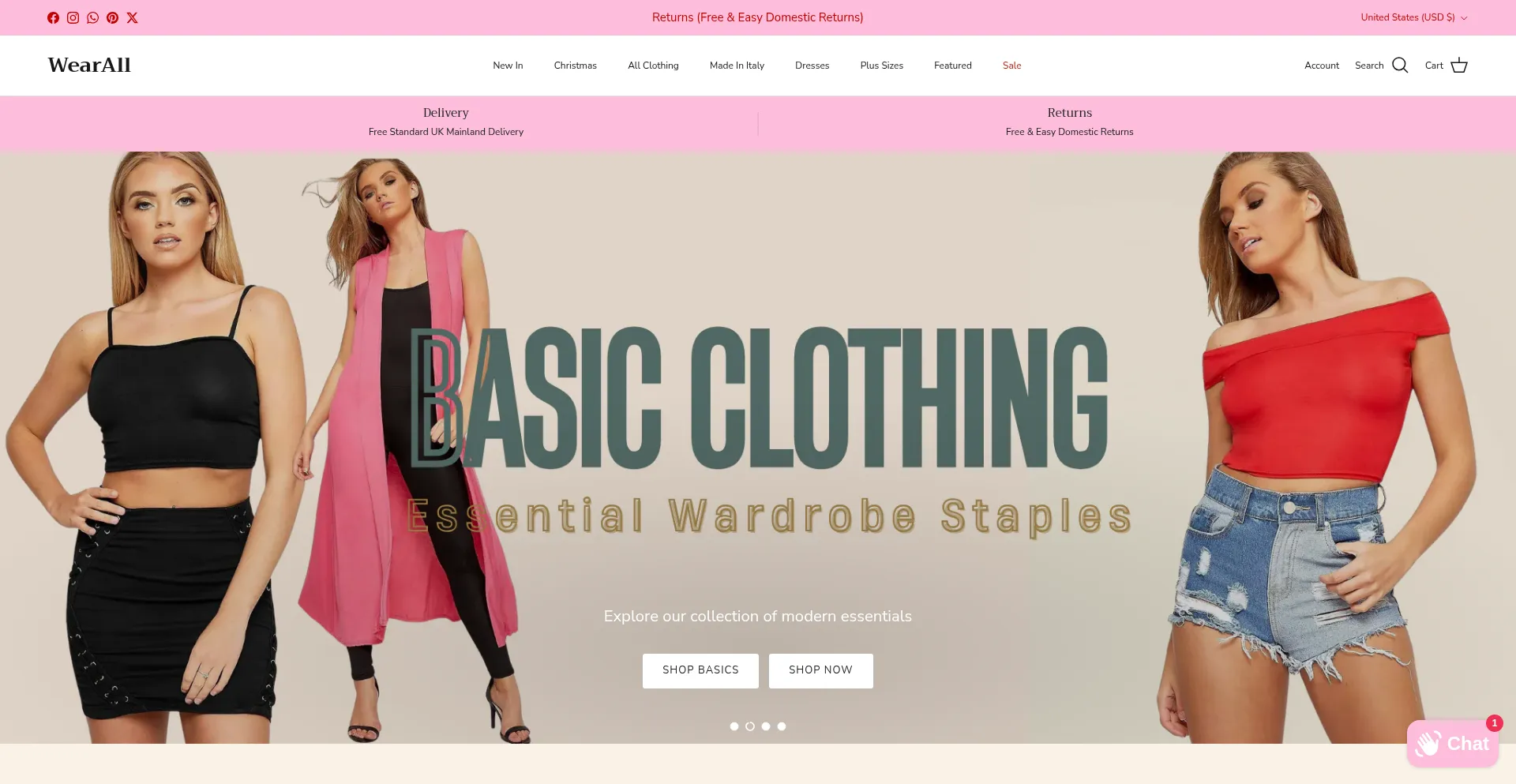 Wearall.com Screenshot