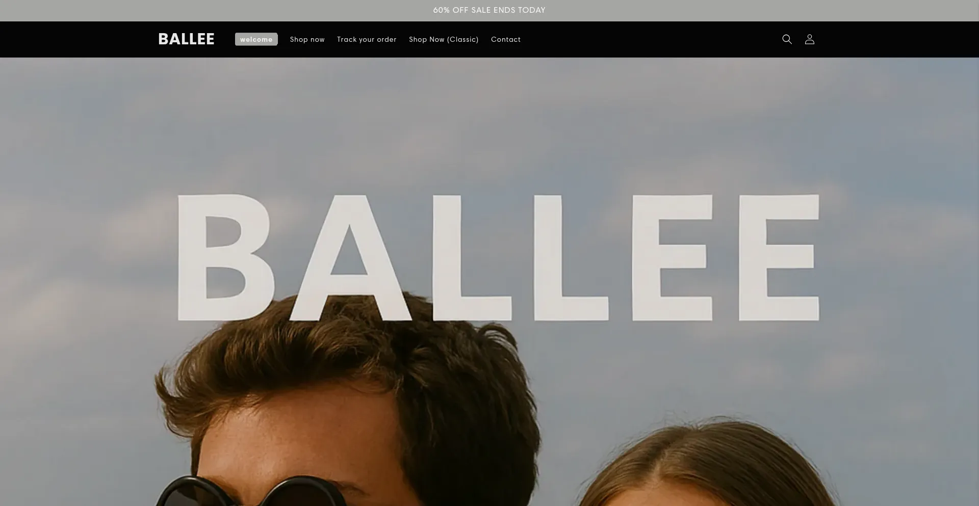 Website screenshot of Wearballee.com