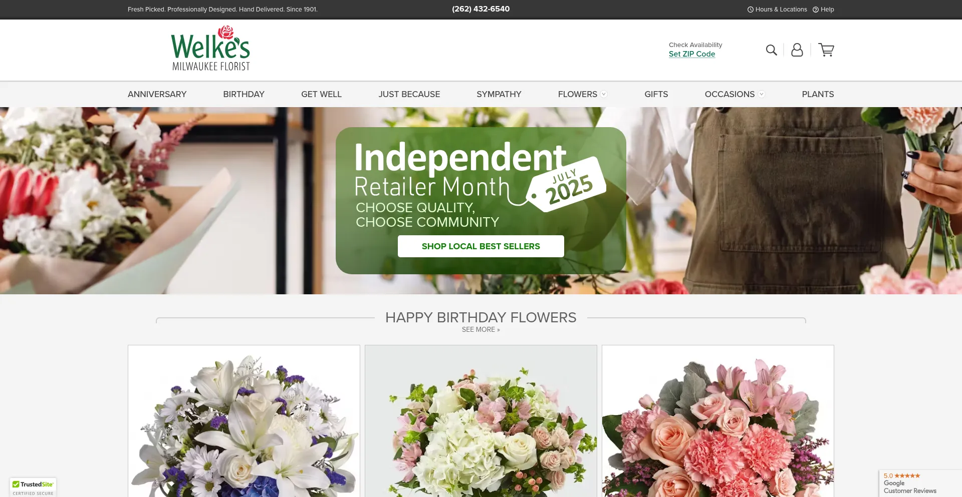 Website screenshot of Welkes.com