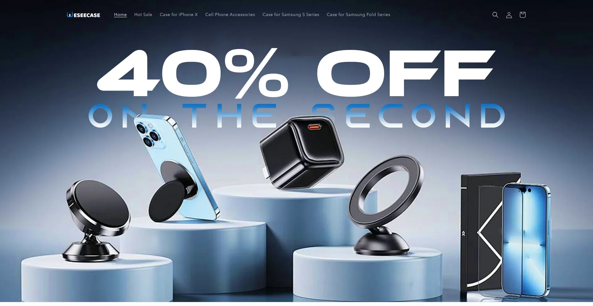 Website screenshot of Weseecase.com