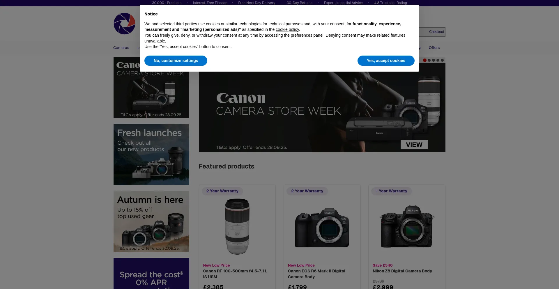 Wexphotovideo.com Screenshot