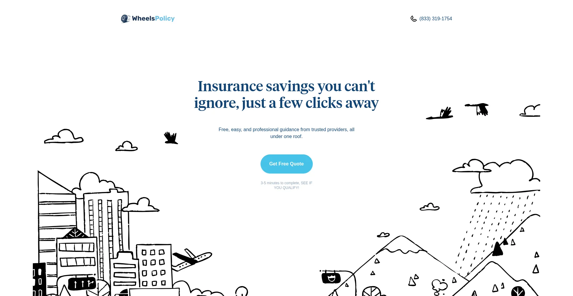 Website screenshot of Wheelspolicy.com
