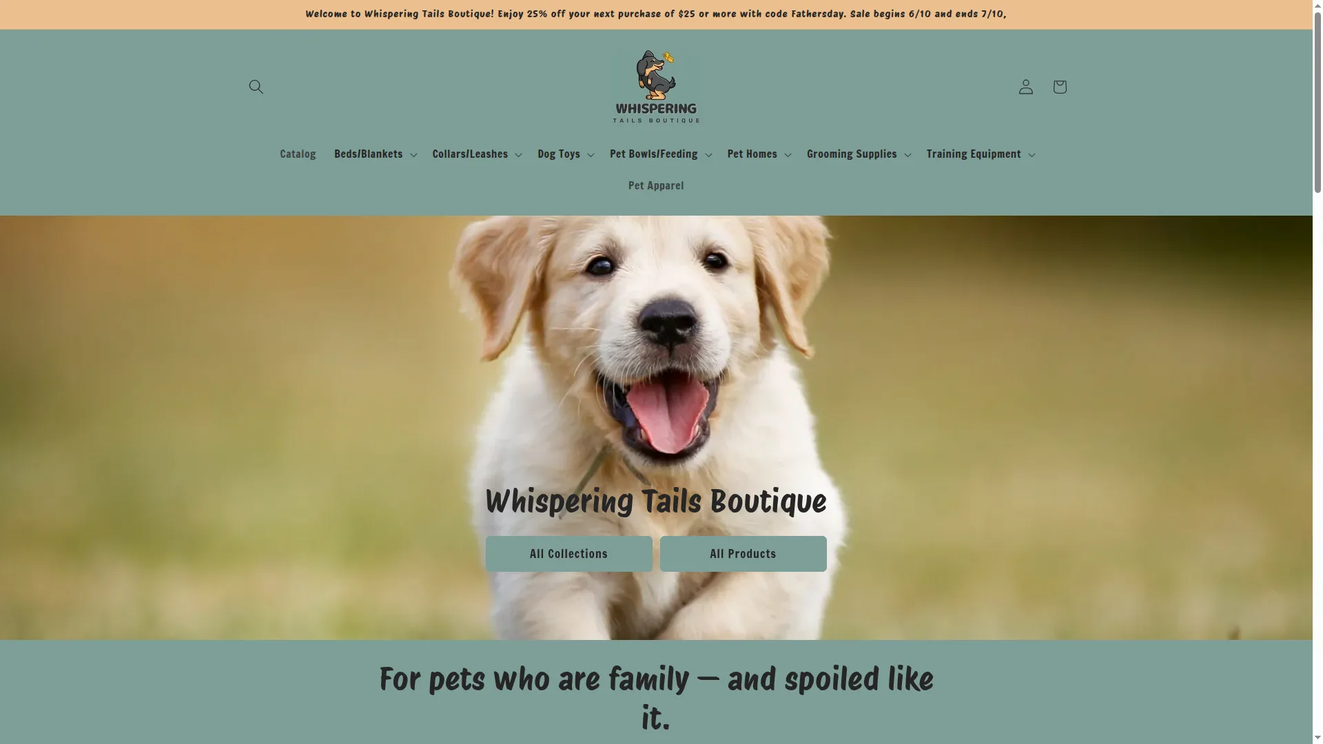 Whisperingtailsboutique.com