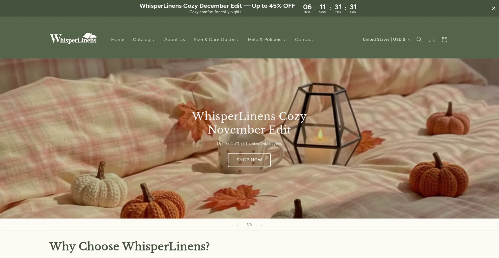 Whisperlinens.com