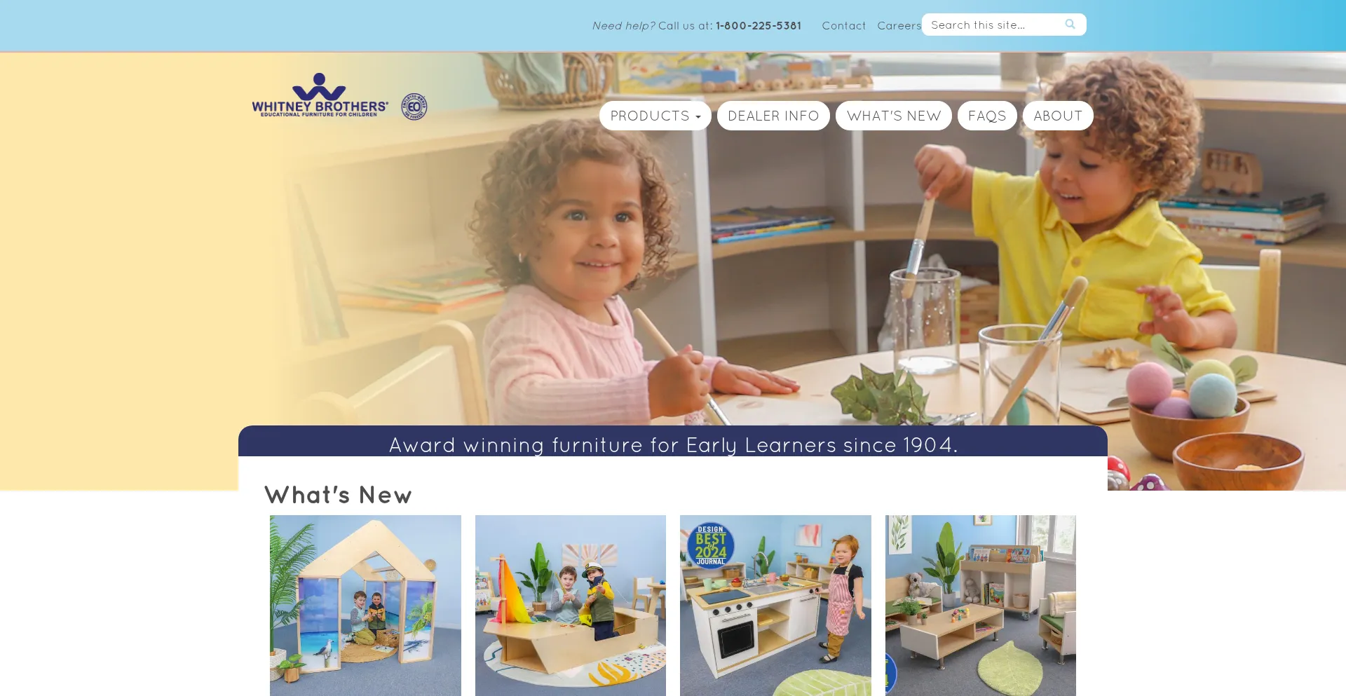 Website screenshot of Whitneybros.com