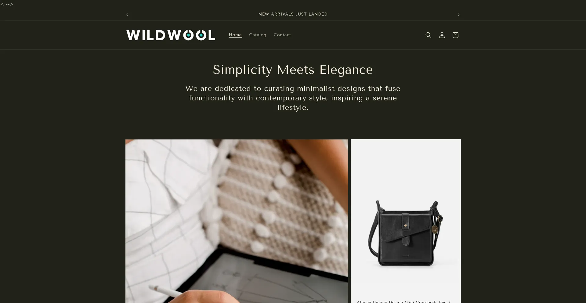 Website screenshot of Wildewool.com