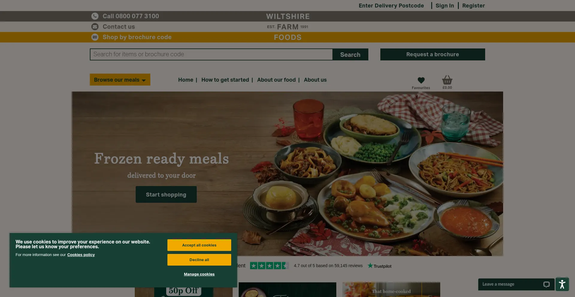 Wiltshirefarmfoods.com Screenshot
