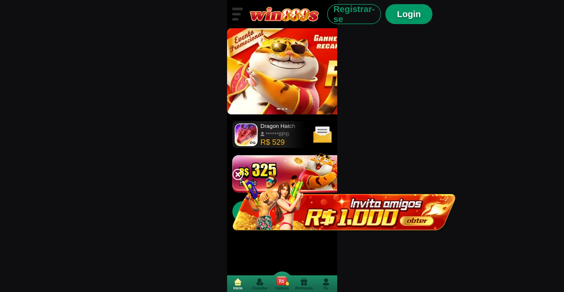 Website screenshot of Win889s.com