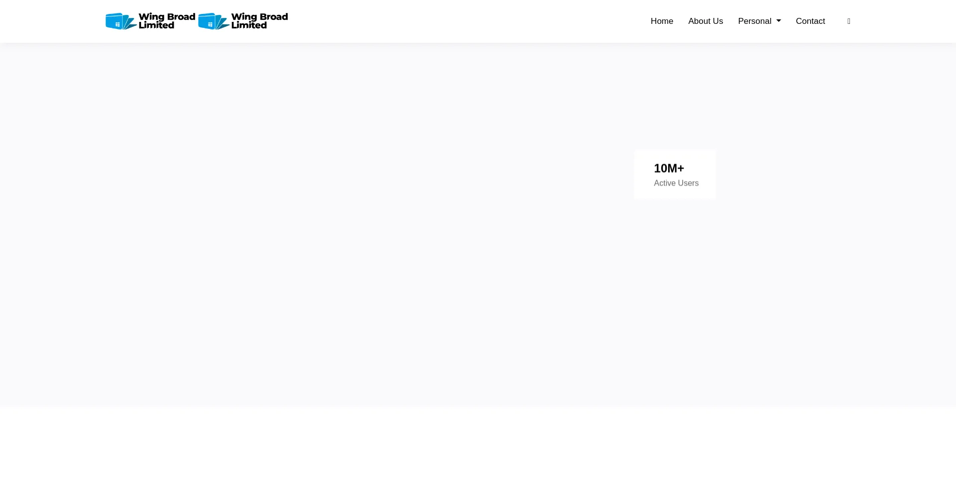 Website screenshot of Wingbroadltd.com