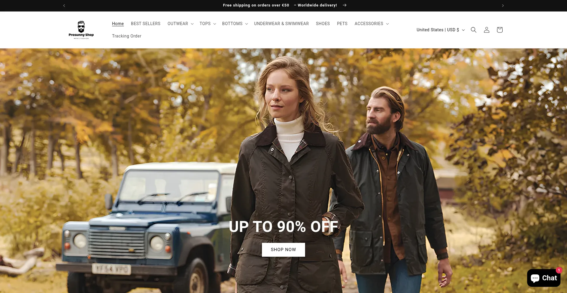 Website screenshot of Wintommy.shop